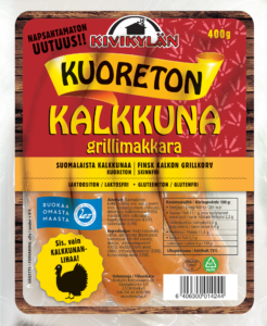 Kuoreton Kalkkunagrillimakkara